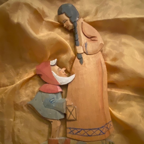 Fairy Tale Wall Plaque from Germany ~ Grimm’s Tomten Gnomes - Picture 5 of 7